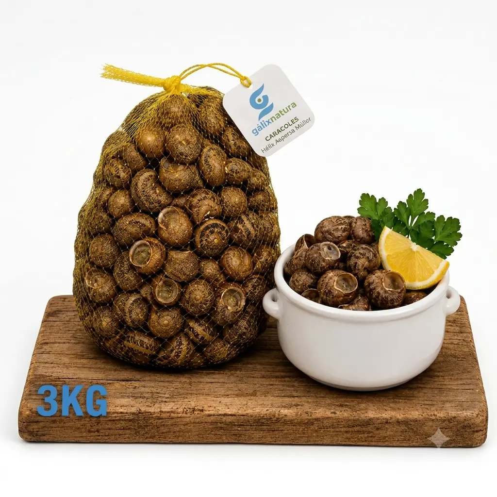Caracoles frescos Helix Aspersa Müller 3 Kg 