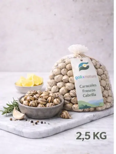 [PR/00042] Caracoles frescos Cabrilla 2,5 Kg